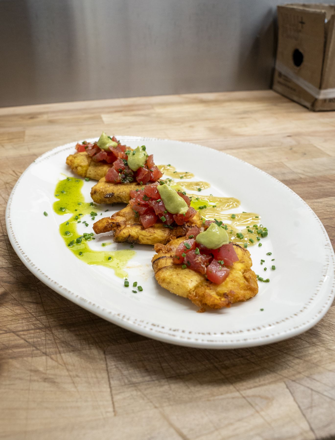 Tuna Poke Tostones